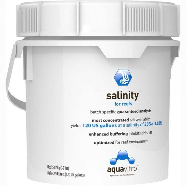 AQUA VITRO SALINITY SALT - (2.72KG) (15.87KG) (29.75KG)
