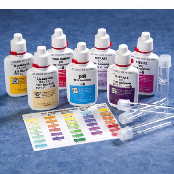API TEST KIT ( PO4 ,NO2 , NO3 , KH , AMMONIA , PH , HIGHT PH , CACLIUM )