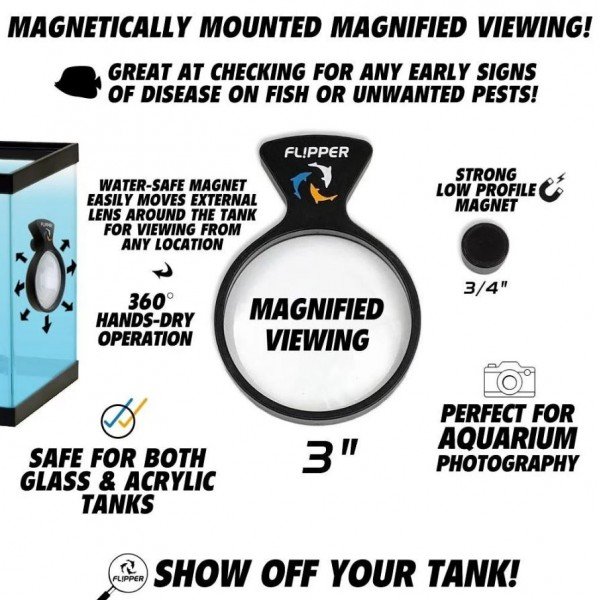 FLIPPER DEEPSEE MAGNIFIED MAGNETIC AQUARIUM VIEWER