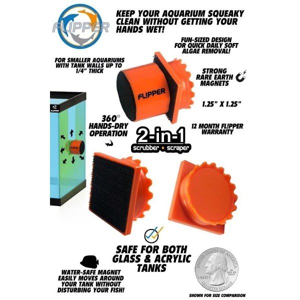 FLIPPER PICO 2 IN 1 MAGNETIC AQUARIUM CLEANER
