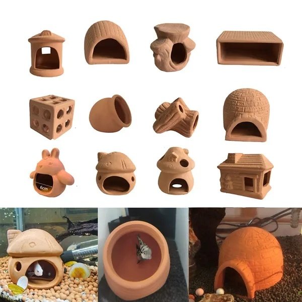 FISH TANK LANDSCAPING SHRIMP HOUSE SHRIMP NEST SHELTER MINI PARROT FISH