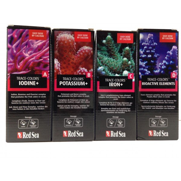 RED SEA TRACE COLORS - (500ML) (1SET) (1SET 500ML)