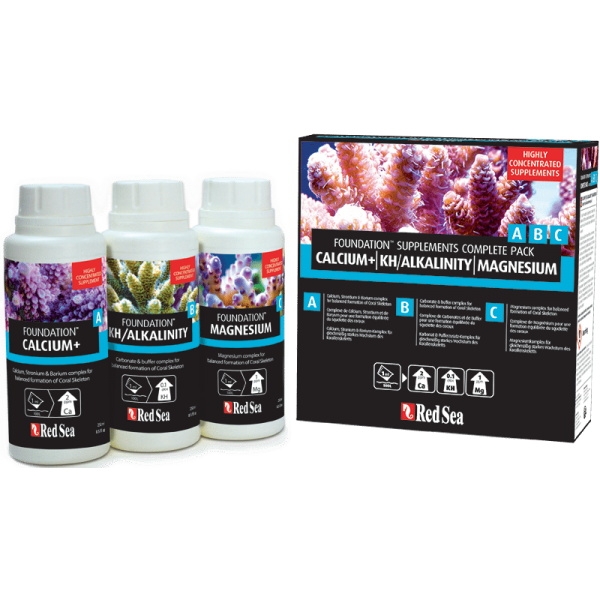 RED SEA CALCIUM+ & KH/ALKALINITY & MAGNESIUM - (3x250ML)