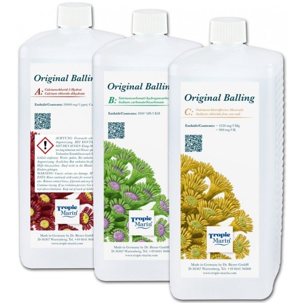 TROPIC MARIN ORIGINAL BALLING LUQUID SET - 3 X 1000ML